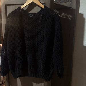 Women's Black Knit Sweater
